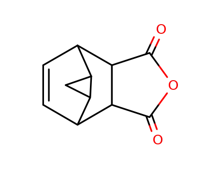Molecular Structure of 24447-28-7 (Tricyclo[3.2.2.02,4]non-8-ene-6,7-dicarboxylic anhydride)