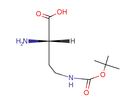 Molecular Structure of 10270-94-7 (H-DAB(BOC)-OH)