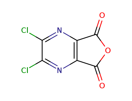 Molecular Structure of 144692-85-3 (Furo[3,4-b]pyrazine-5,7-dione, 2,3-dichloro-)