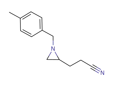 2-(2-cyanoethyl)-1-[(4-methylphenyl)methyl]aziridine