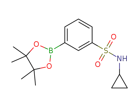 N-cyclopropyl-3-(4,4,5,5-tetramethyl-1,3,2-dioxaborolan-2-yl)benzenesulfonamide
