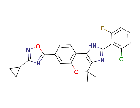 2-(2-chloro-6-fluorophenyl)-7-(3-cyclopropyl-1,2,4-oxadiazol-5-yl)-4,4-dimethyl-1,4-dihydro-chromeno[3,4-d]imidazole