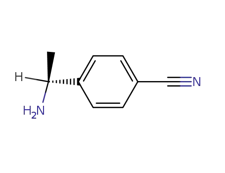 Molecular Structure of 36244-70-9 ((S)-1-(4-CYANOPHENYL)ETHANAMINE)