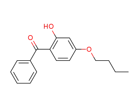 Molecular Structure of 15131-43-8 ((4-butoxy-2-hydroxyphenyl)(phenyl)methanone)