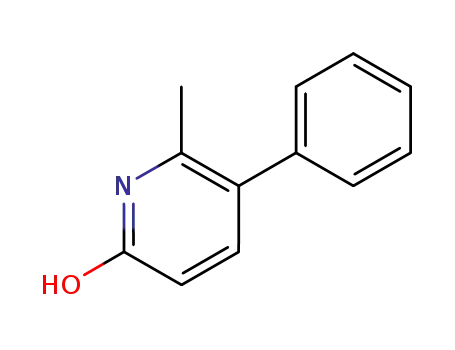 Molecular Structure of 84596-29-2 (2(1H)-Pyridinone, 6-methyl-5-phenyl-)