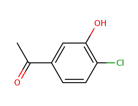 Molecular Structure of 61124-56-9 (ETHANONE, 1-(4-CHLORO-3-HYDROXYPHENYL)-)
