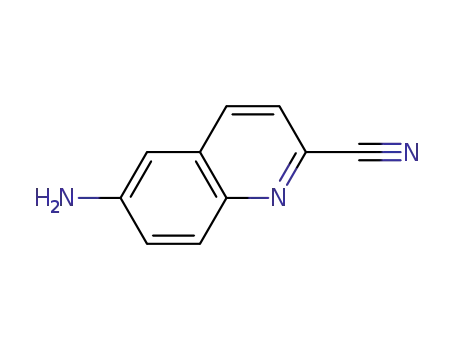 Molecular Structure of 627531-51-5 (2-Quinolinecarbonitrile,6-amino-(9CI))