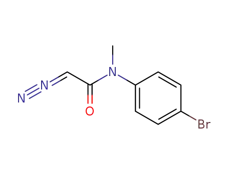 Molecular Structure of 1384521-02-1 (2-diazo-N-(4-bromophenyl)-N-methylacetamide)