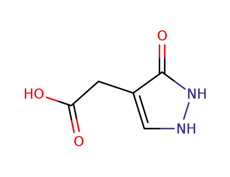 Molecular Structure of 876716-99-3 ((3-hydroxy-1H-pyrazol-4-yl)acetic acid)