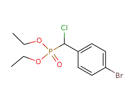 Molecular Structure of 57787-11-8 (diethyl α-chloro-4-bromobenzylphosphonate)