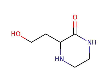 Molecular Structure of 936940-62-4 (3-(2-Hydroxyethyl)piperazin-2-one)