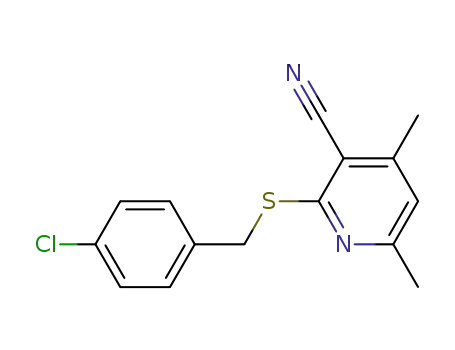 2-[(4-chlorobenzyl)sulfanyl]-4,6-dimethylpyridine-3-carbonitrile
