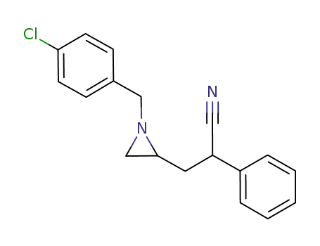 1-(4-chlorobenzyl)-2-(2-cyano-2-phenylethyl)aziridine