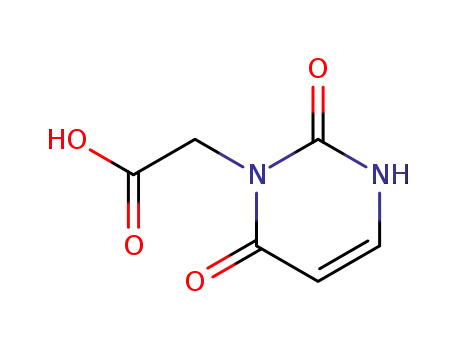 Molecular Structure of 14383-43-8 ((2,6-DIOXO-3,6-DIHYDROPYRIMIDIN-1(2H)-YL)ACETIC ACID)