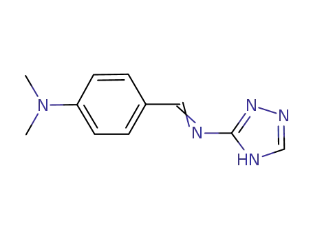 Molecular Structure of 38248-52-1 (N-[4-(dimethylamino)benzylidene]-1H-1,2,4-triazol-5-amine)