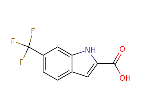 Molecular Structure of 327-20-8 (6-TRIFLUOROMETHYL-1H-INDOLE-2-CARBOXYLIC ACID)