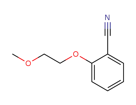 Molecular Structure of 540753-14-8 (Benzonitrile, 2-(2-methoxyethoxy)- (9CI))