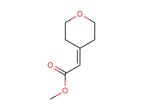 Molecular Structure of 138302-49-5 (Methyl 2-(dihydro-2H-pyran-4(3H)-ylidene)acetate)