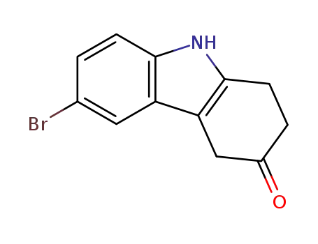Molecular Structure of 885273-08-5 (6-BROMO-1,2,4,9-TETRAHYDRO-CARBAZOL-3-ONE)