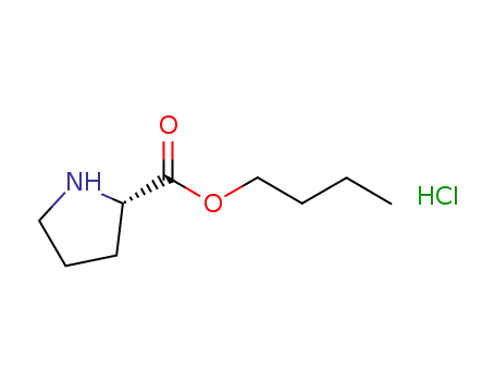 Molecular Structure of 62062-59-3 (L-Proline, butyl ester, hydrochloride)