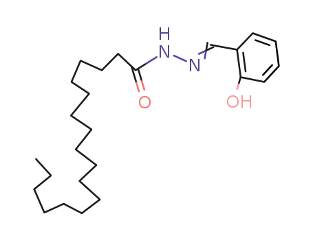 Molecular Structure of 6343-99-3 (Octadecanoic acid,2-[(2-hydroxyphenyl)methylene]hydrazide)
