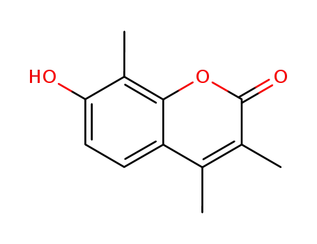 Molecular Structure of 91963-11-0 (7-HYDROXY-3,4,8-TRIMETHYLCOUMARIN)