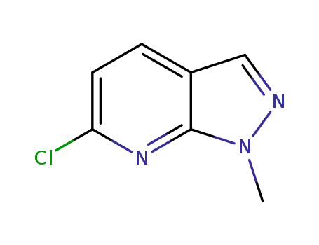 Molecular Structure of 63725-52-0 (6-chloro-1-Methyl-1H-pyrazolo[3,4-b]pyridine)
