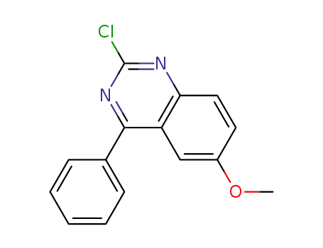 Molecular Structure of 5567-23-7 (Quinazoline, 2-chloro-6-methoxy-4-phenyl-)