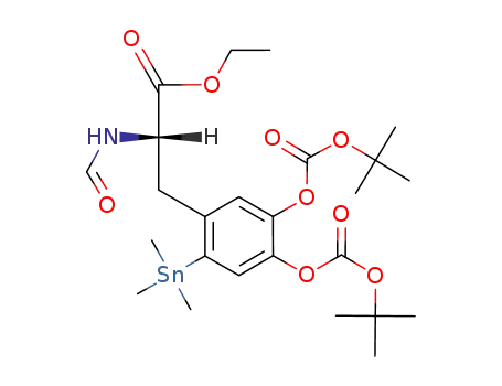 Molecular Structure of 143993-90-2 (6-TRIMETHYLSTANNYL-L-DOPA)