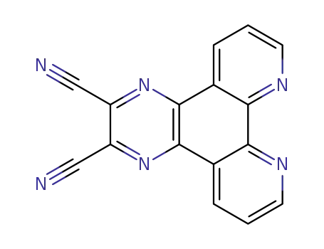 Molecular Structure of 215611-93-1 (Pyrazino[2,3-f][1,10]phenanthroline-2,3-dicarbonitrile)