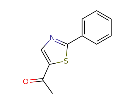 Molecular Structure of 10045-50-8 (1-(2-PHENYL-1,3-THIAZOL-5-YL)-1-ETHANONE)