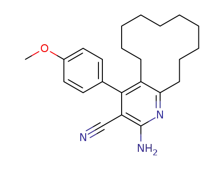 2-amino-4-(4-methoxyphenyl)-5,6,7,8,9,10,11,12,13,14-decahydrocyclododeca[b]pyridine-3-carbonitrile