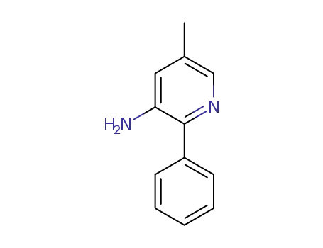 Molecular Structure of 1214323-20-2 (5-methyl-2-phenylpyridin-3-amine)