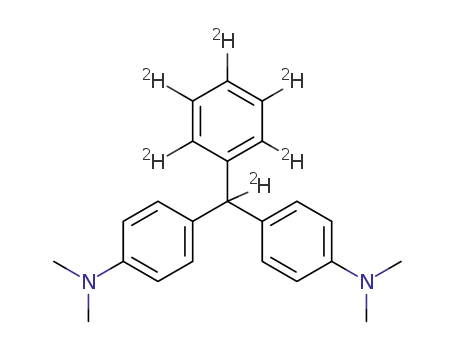 Molecular Structure of 947601-82-3 (BIS-(4-DIMETHYLAMINOPHENYL)PHENYL-D5-METHANE)