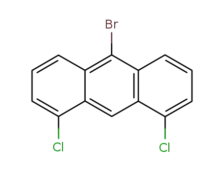 Molecular Structure of 14935-25-2 (Anthracene, 10-bromo-1,8-dichloro-)