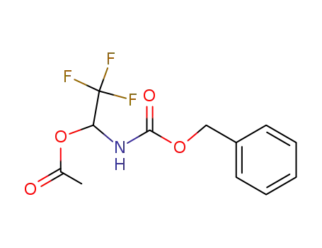 Molecular Structure of 6776-31-4 (2,2,2-Trifluor-1-acetoxy-N-benzyloxycarbonyl-ethylamin)