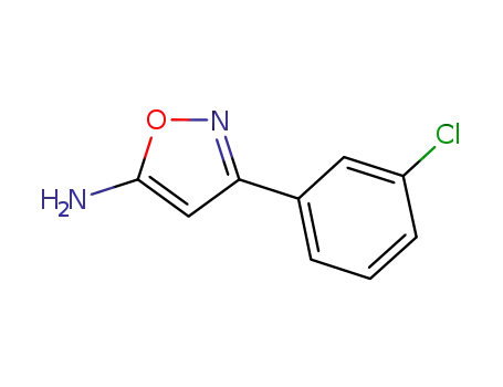 Molecular Structure of 86685-95-2 (3-(3-CHLORO-PHENYL)-ISOXAZOL-5-YLAMINE)