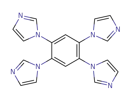 Molecular Structure of 1220714-37-3 (1,2,4,5-tetra(1H-imidazol-1-yl)benzene)