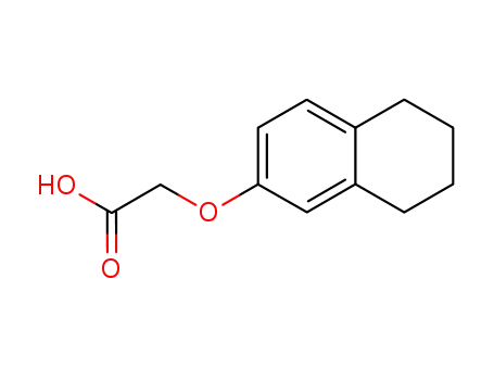 Molecular Structure of 1878-59-7 (Acetic acid, [(5,6,7,8-tetrahydro-2-naphthalenyl)oxy]-)
