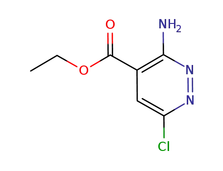Molecular Structure of 1161847-32-0 (ethyl 3-amino-6-chloropyridazine-4-carboxylate)
