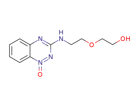 Molecular Structure of 637032-98-5 (Ethanol, 2-[2-[(1-oxido-1,2,4-benzotriazin-3-yl)amino]ethoxy]-)