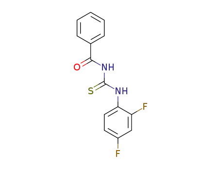 Molecular Structure of 887266-92-4 (1-BENZOYL-3-(2,4-DIFLUOROPHENYL)THIOUREA)