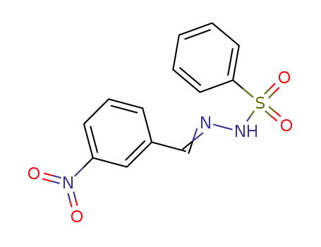 Molecular Structure of 35559-18-3 (N'-(3-nitrobenzylidene)benzenesulfonohydrazide)