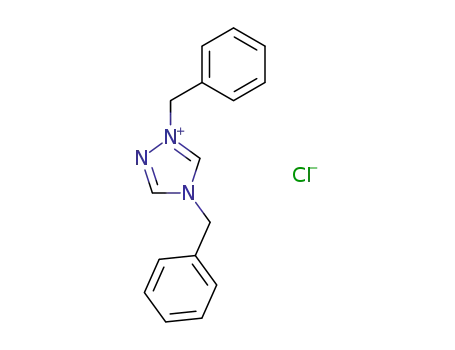 Molecular Structure of 89315-80-0 (1H-1,2,4-Triazolium, 1,4-bis(phenylmethyl)-, chloride)