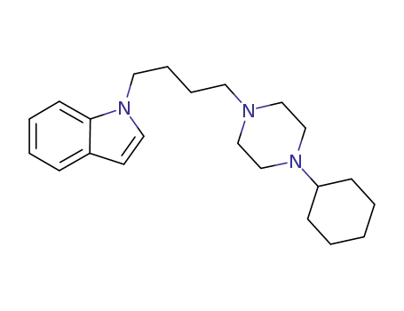 Molecular Structure of 1121931-12-1 (1-(4-(4-cyclohexylpiperazin-1-yl)butyl)-1H-indole)
