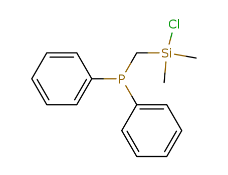 Molecular Structure of 72447-46-2 (Phosphine, [(chlorodimethylsilyl)methyl]diphenyl-)