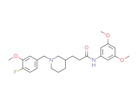 N-(3,5-dimethoxyphenyl)-3-(1-(4-fluoro-3-methoxybenzyl)piperidin-3-yl)propanamide