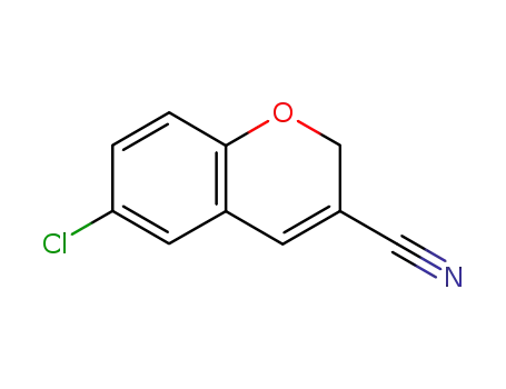 Molecular Structure of 57543-67-6 (6-CHLORO-2H-CHROMENE-3-CARBONITRILE)