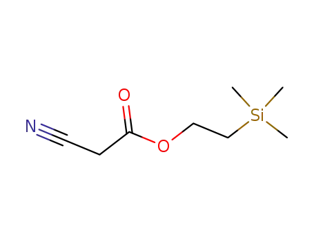 Molecular Structure of 89634-33-3 (2-Trimethylsilylethyl2-Cyanoacetate)