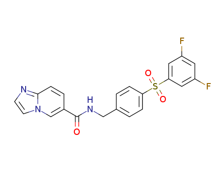 N-(4-((3,5-difluorophenyl)sulfonyl)benzyl)imidazo[1,2-a]pyridine-6-carboxamide